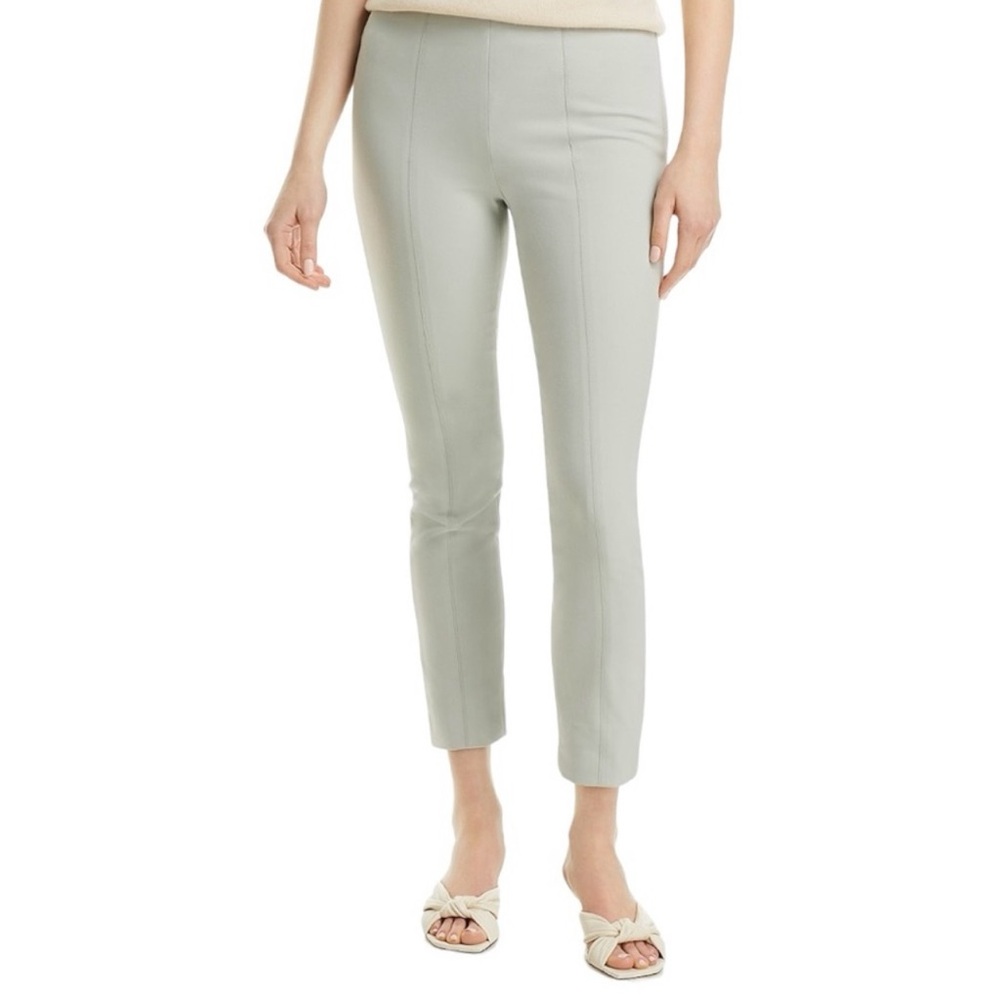 Vince Women’s High Waist Stitch Front Seam Ponte Legging Mint Stone Large Green